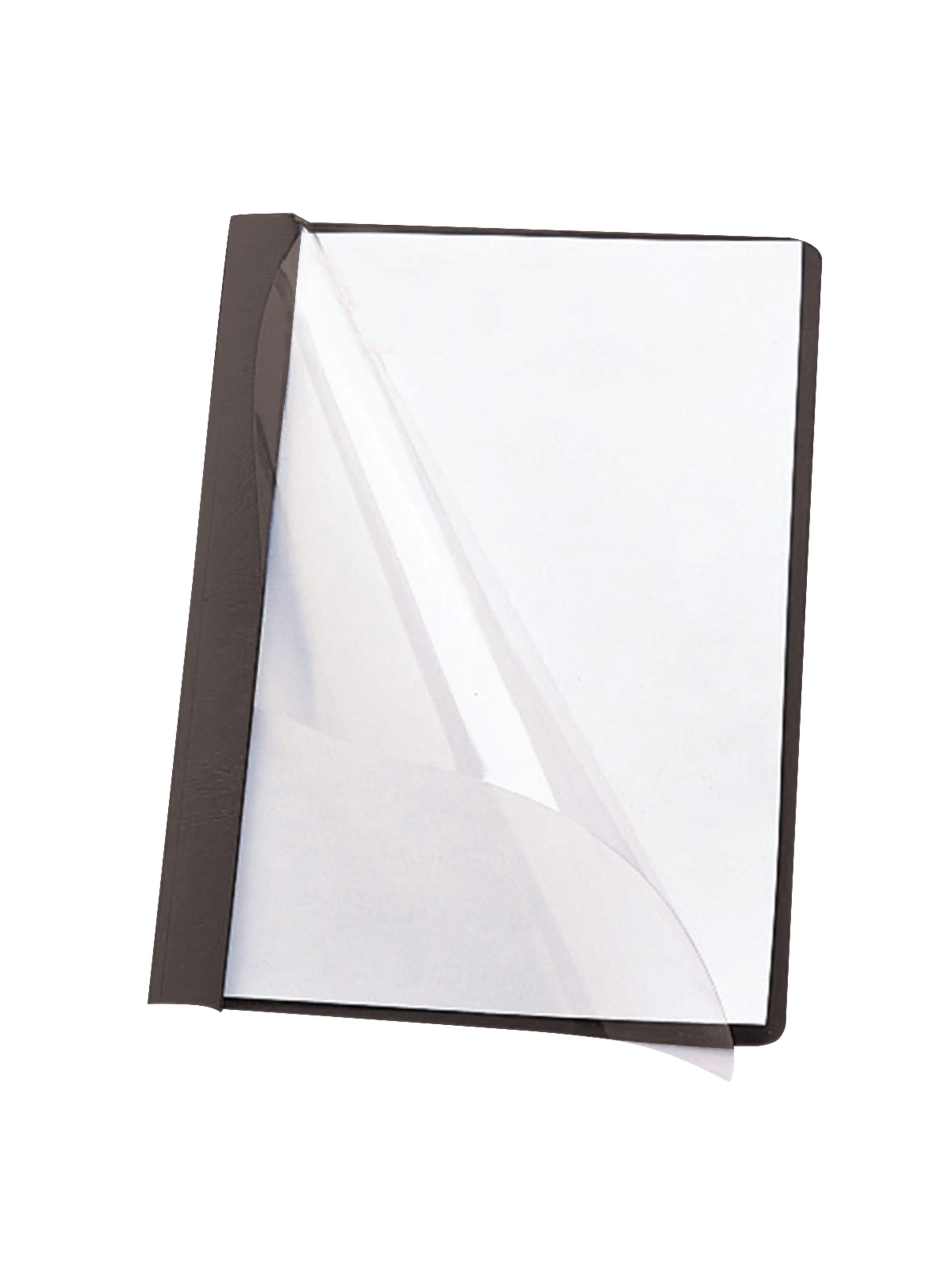 Heavyweight Paper Report Covers with Clear Front, Black Color, Letter Size, Set of 25, 30086486874534