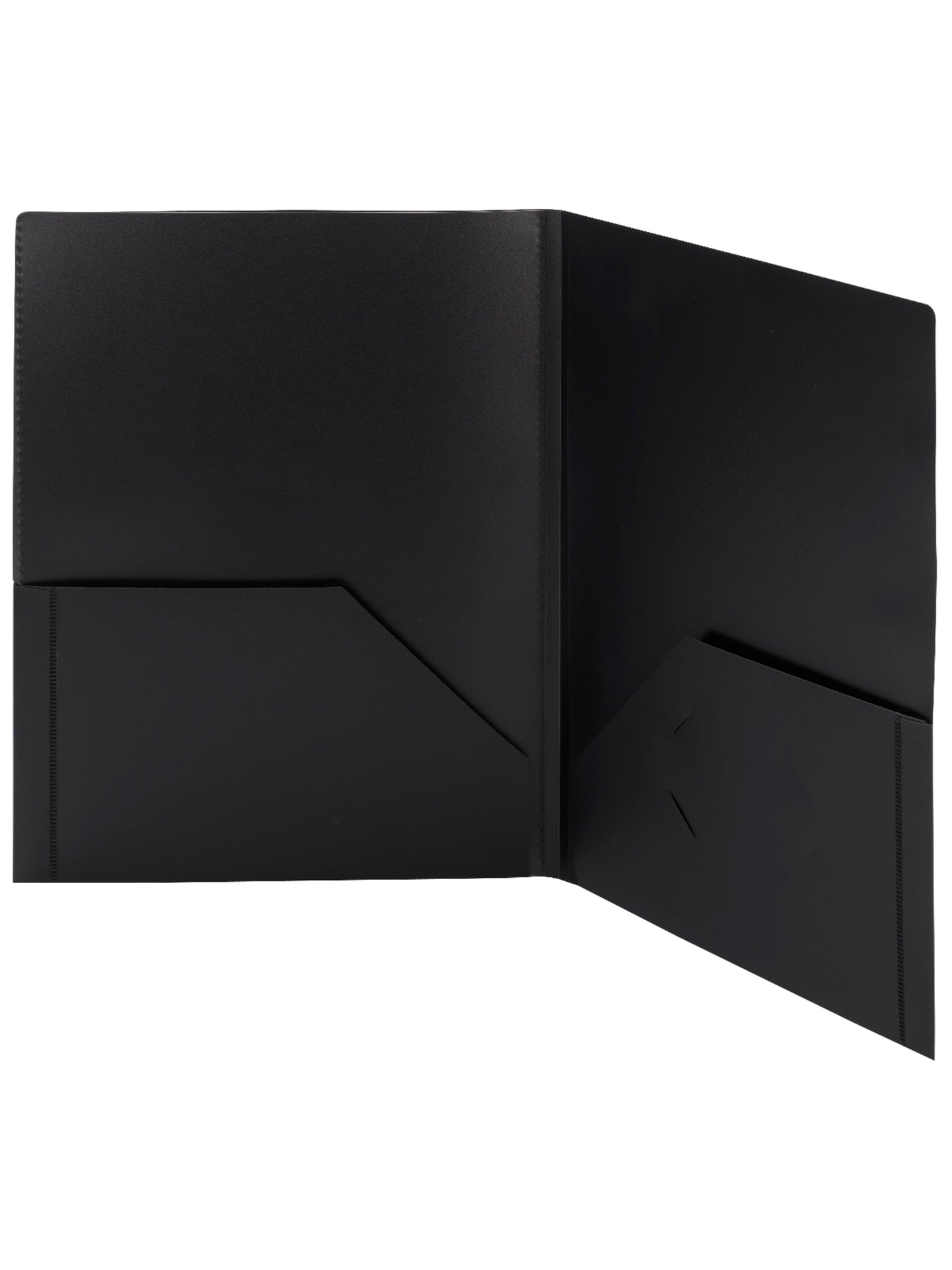 Frame View Poly Two-Pocket Folders, Black Color, Letter Size, Set of 1, 086486877053