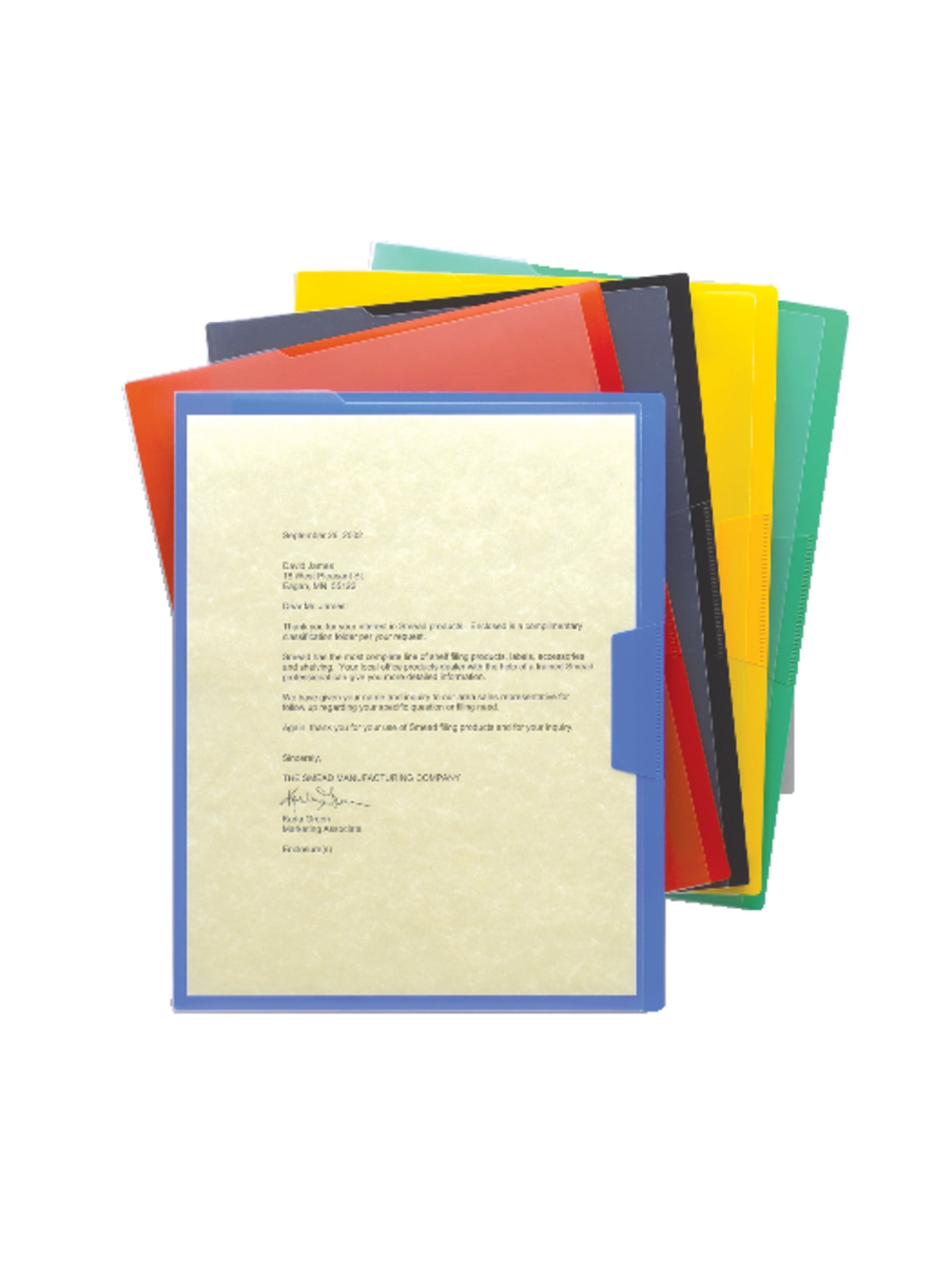 Opaque Poly Project File Jackets, Assorted Colors Color, Letter Size, Set of 1, 086486857406